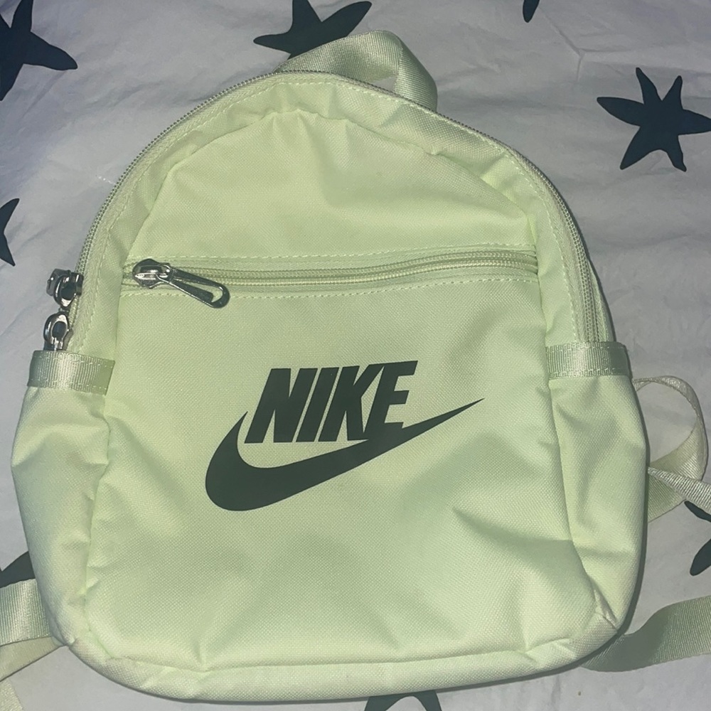 Lime green Nike backpack